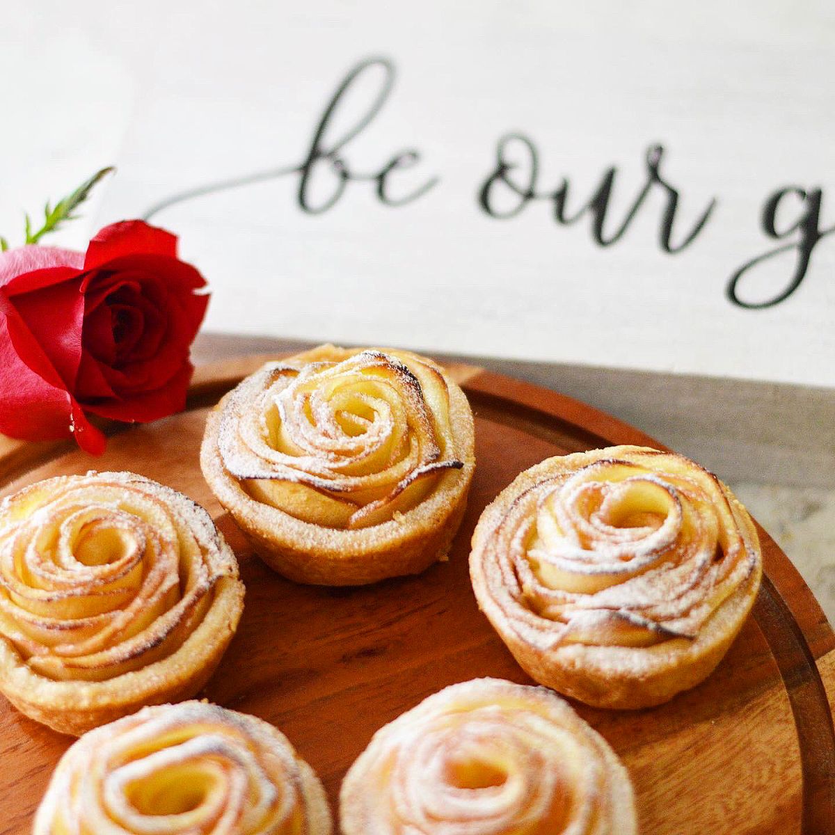 These apple rose tarts are the perfect treat for your Beauty and the Beast party.  Simple yet elegant and so delicious.  