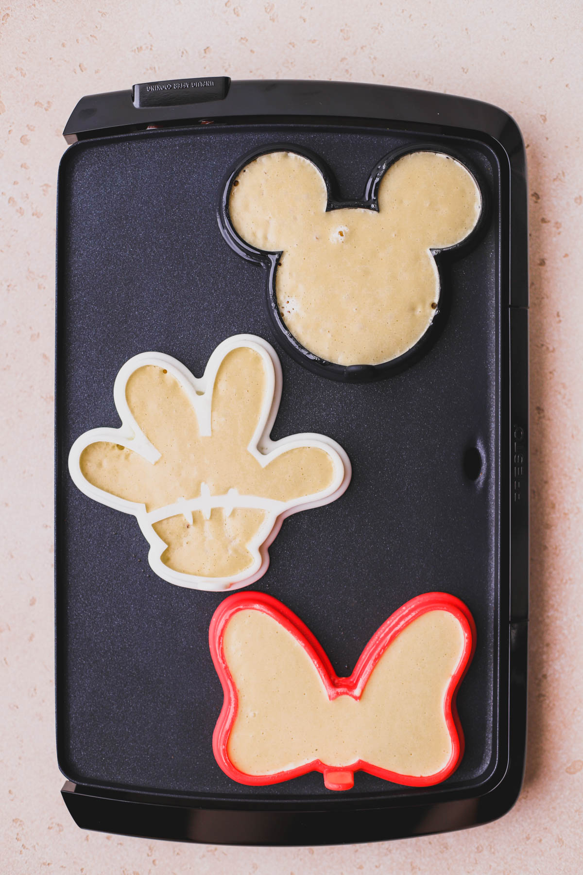 Mickey silicone pancake molds. 