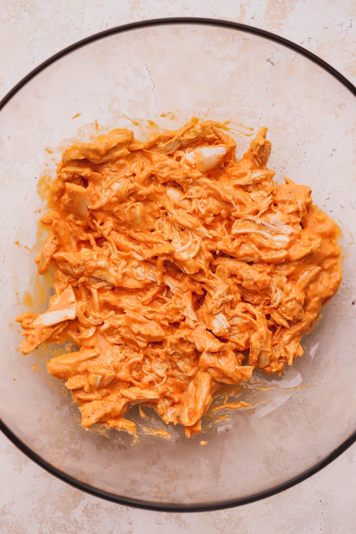 Rotisserie chicken, buffalo sauce and ranch dressing.
