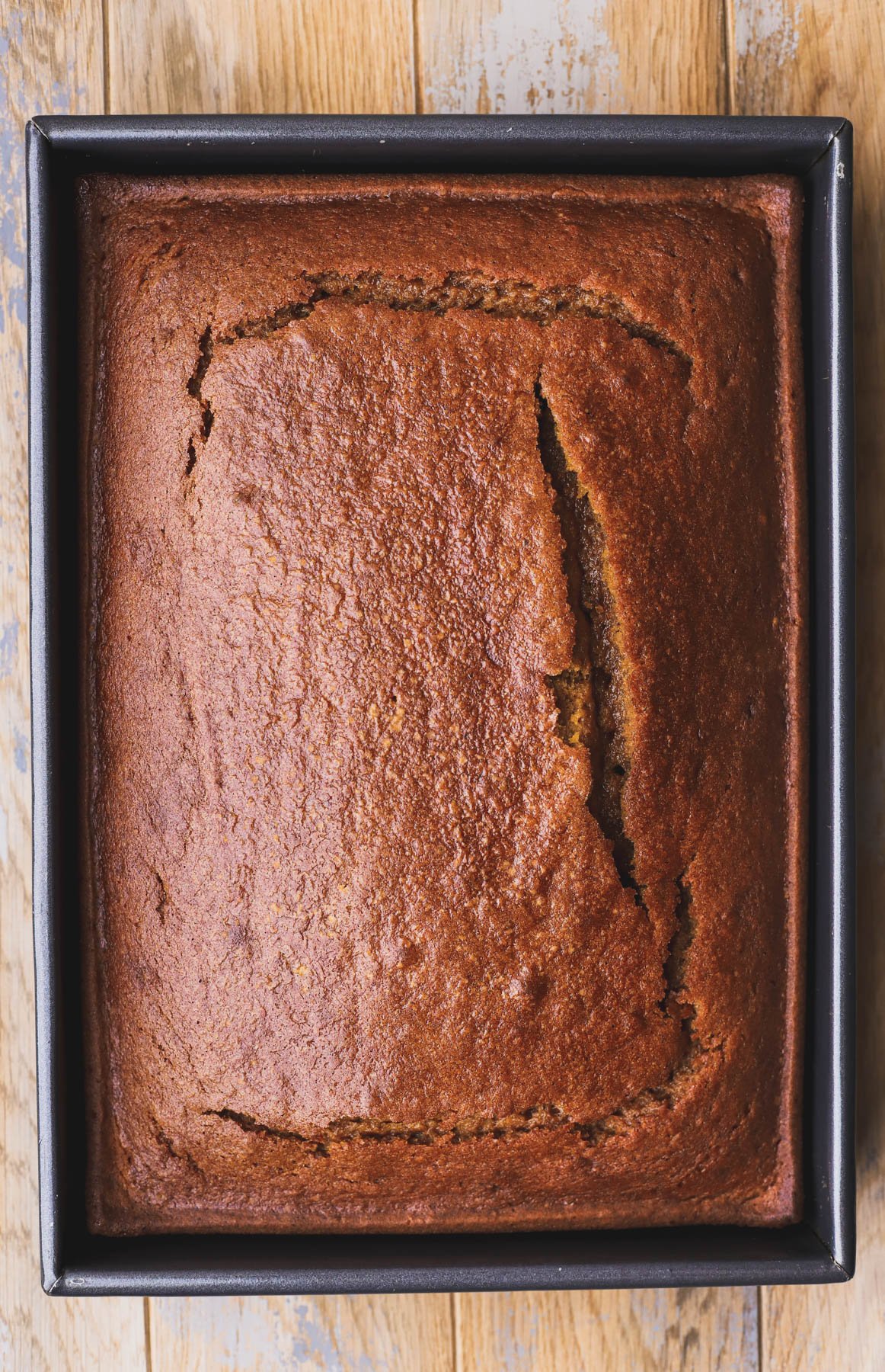 Baked pumpkin bread.