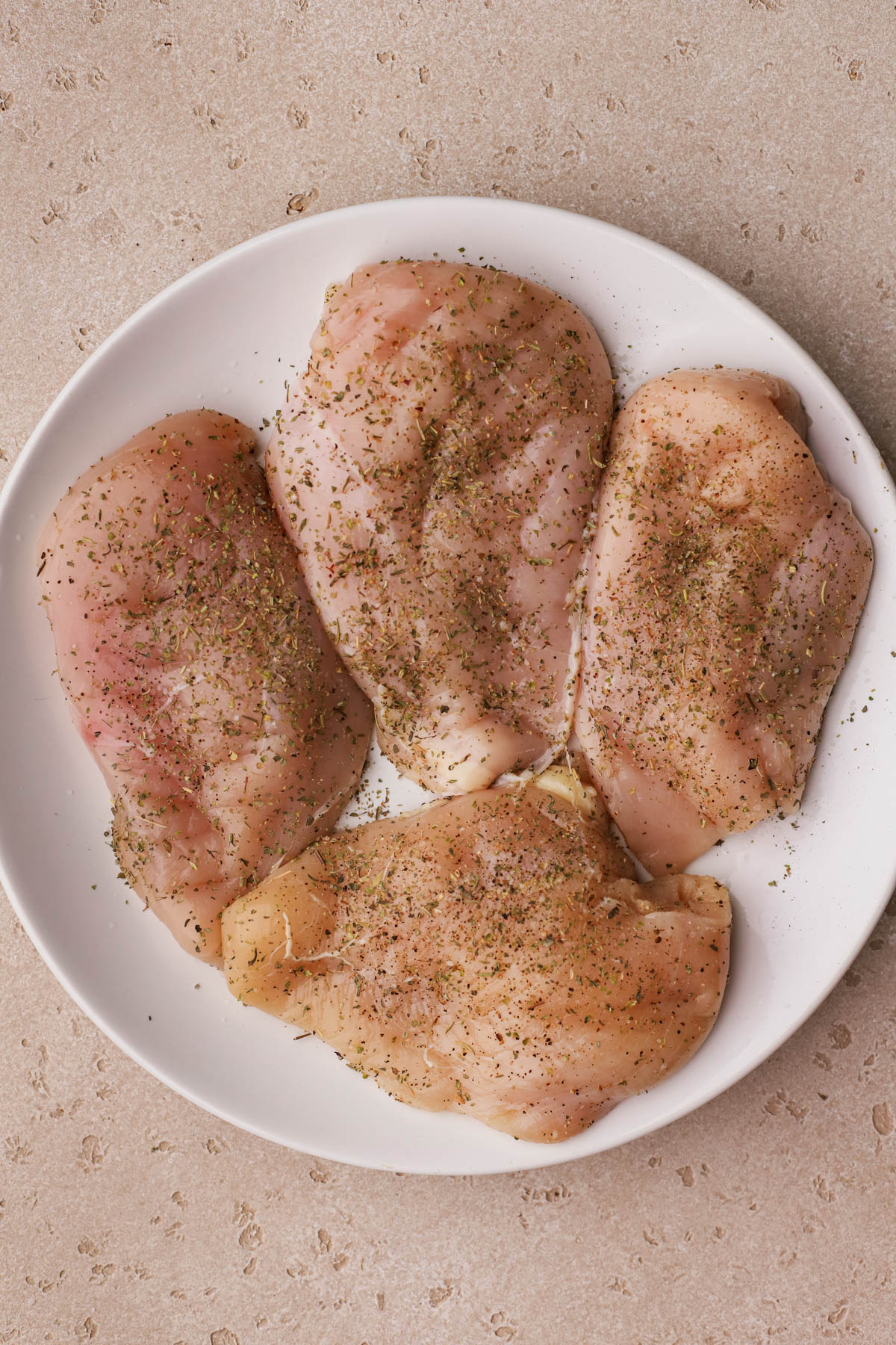 Seasoned chicken breast. 