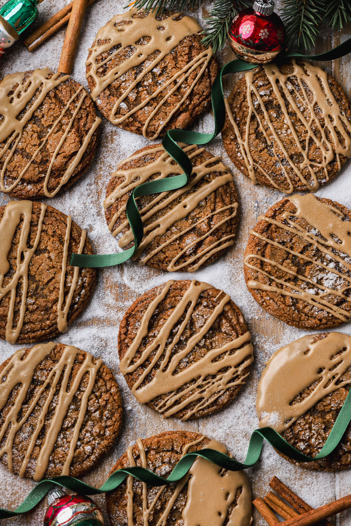 Bakery-style gingerbread cookies flavored with ground ginger, molasses and espresso powder.  