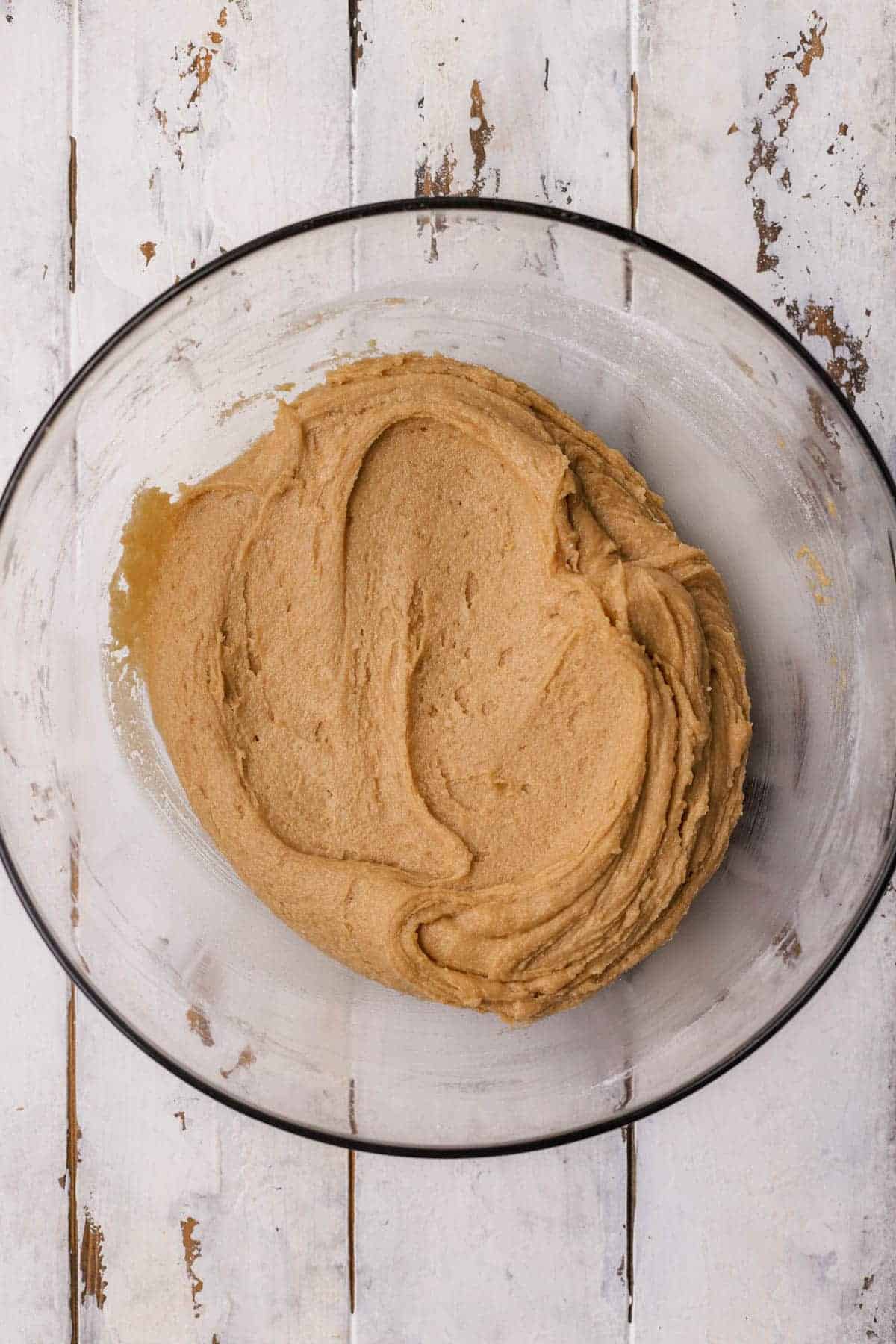 Flour, butter, eggs, sugar, brown sugar, vanilla, baking soda, baking powder.