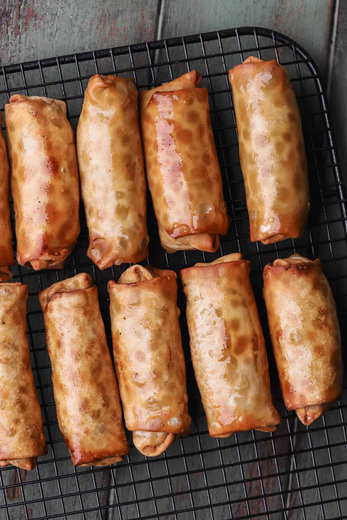 Deep fried egg rolls. 