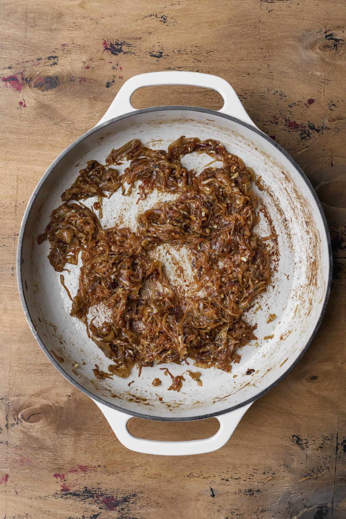 Caramelized onions with thyme.