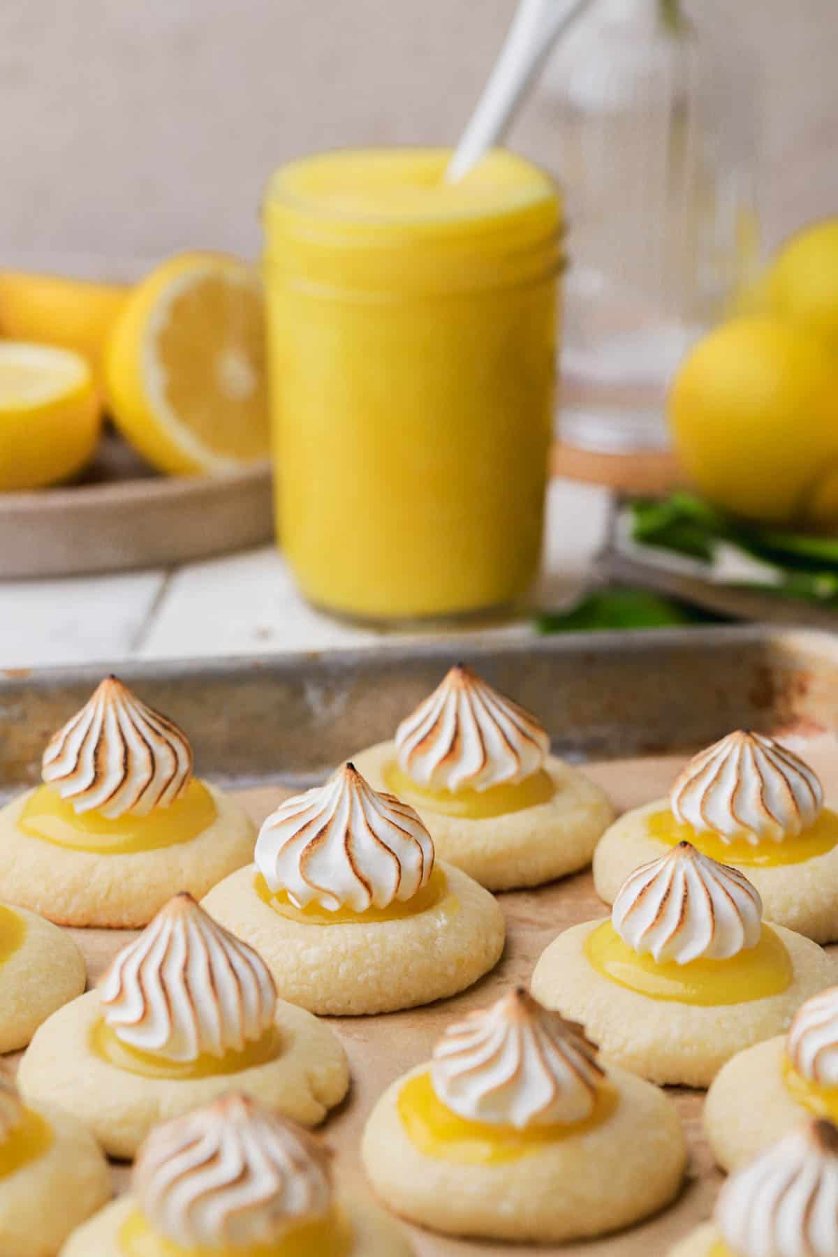 Lemon meringue pie cookies.  