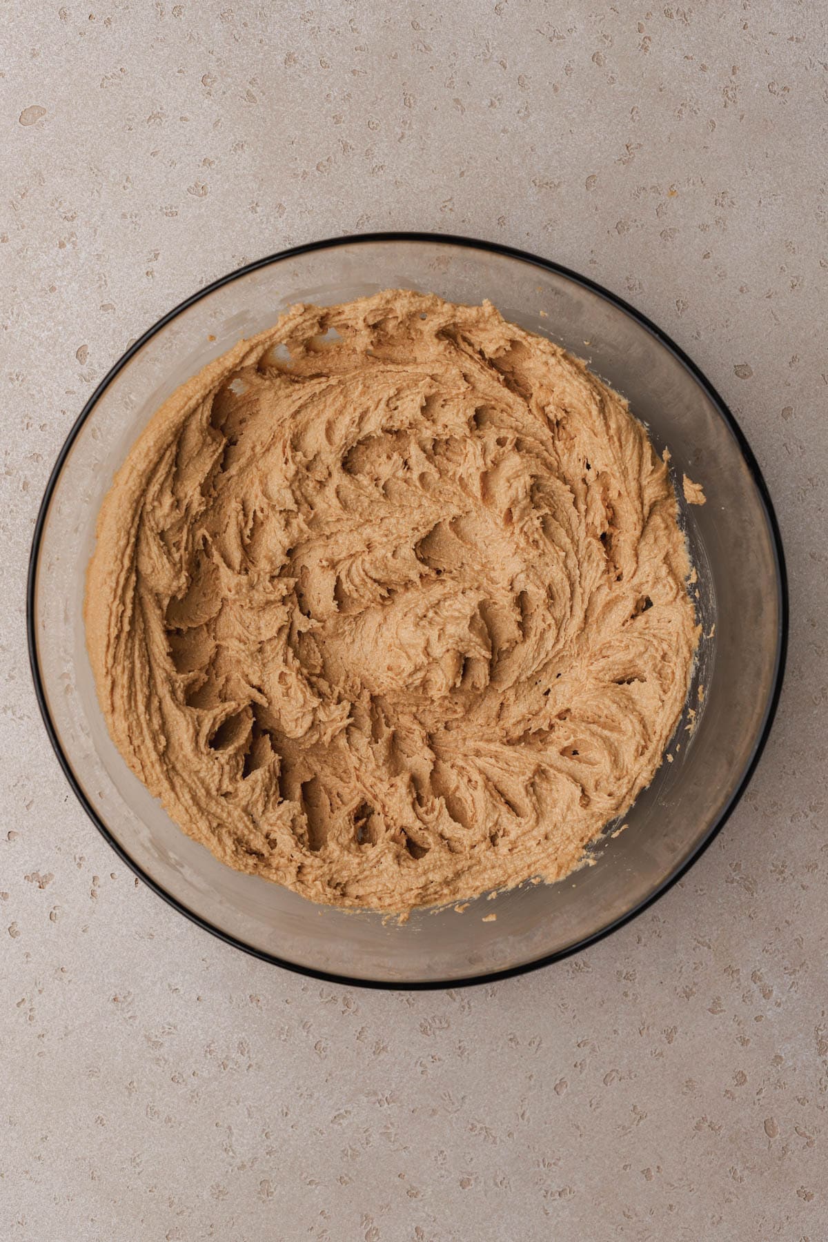 Creamed butter and sugars.