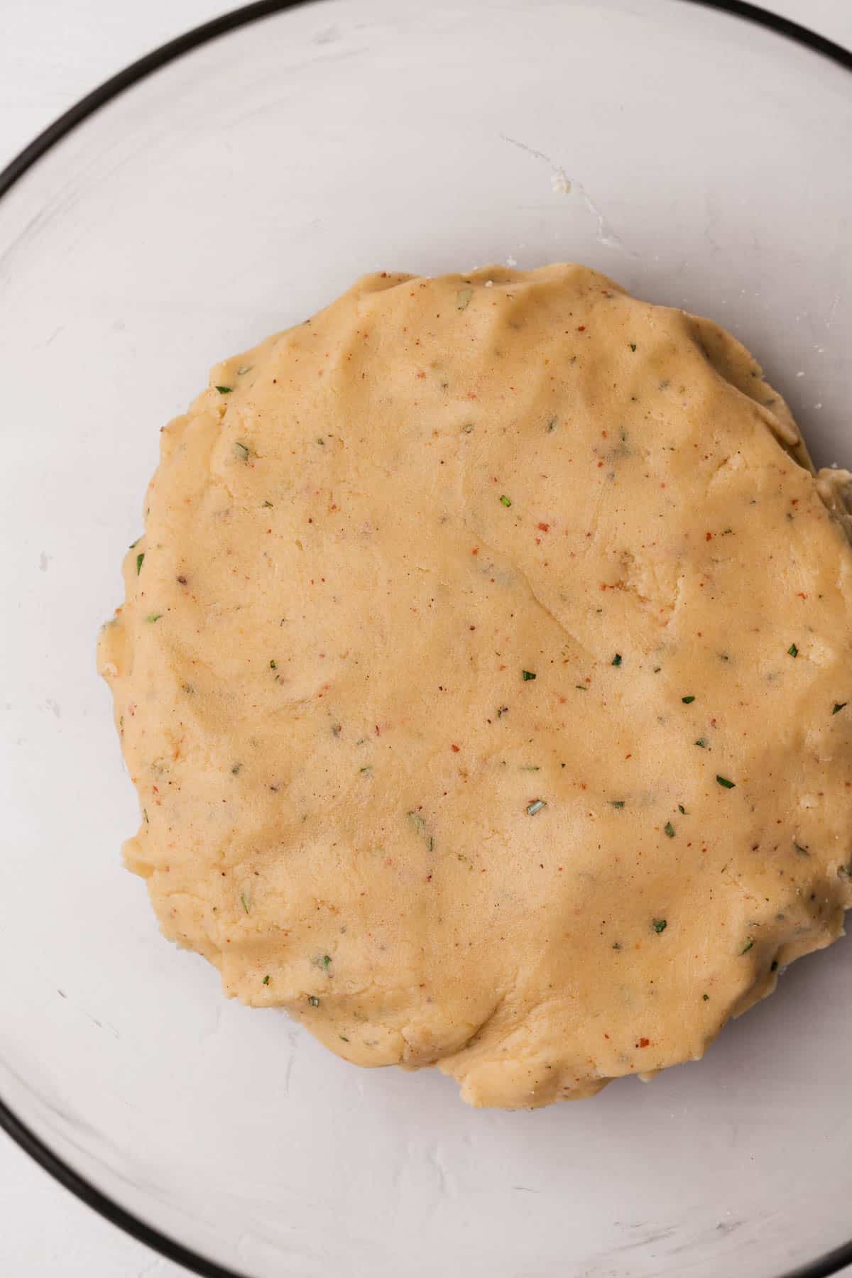 Rosemary cookie dough. 