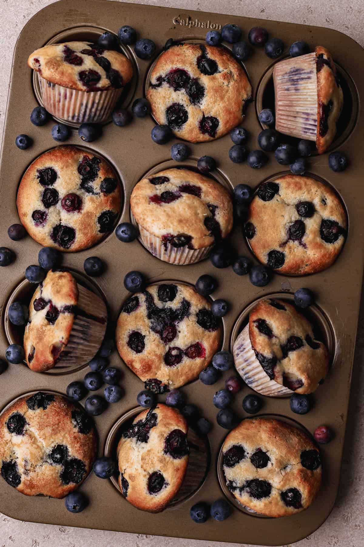 Blueberry buttermilk muffins.