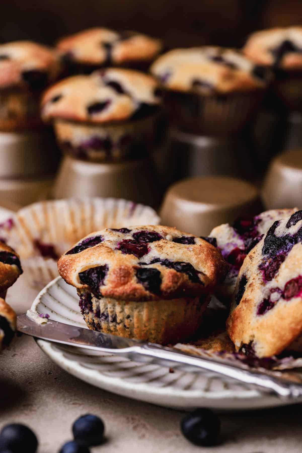 Blueberry buttermilk muffins.