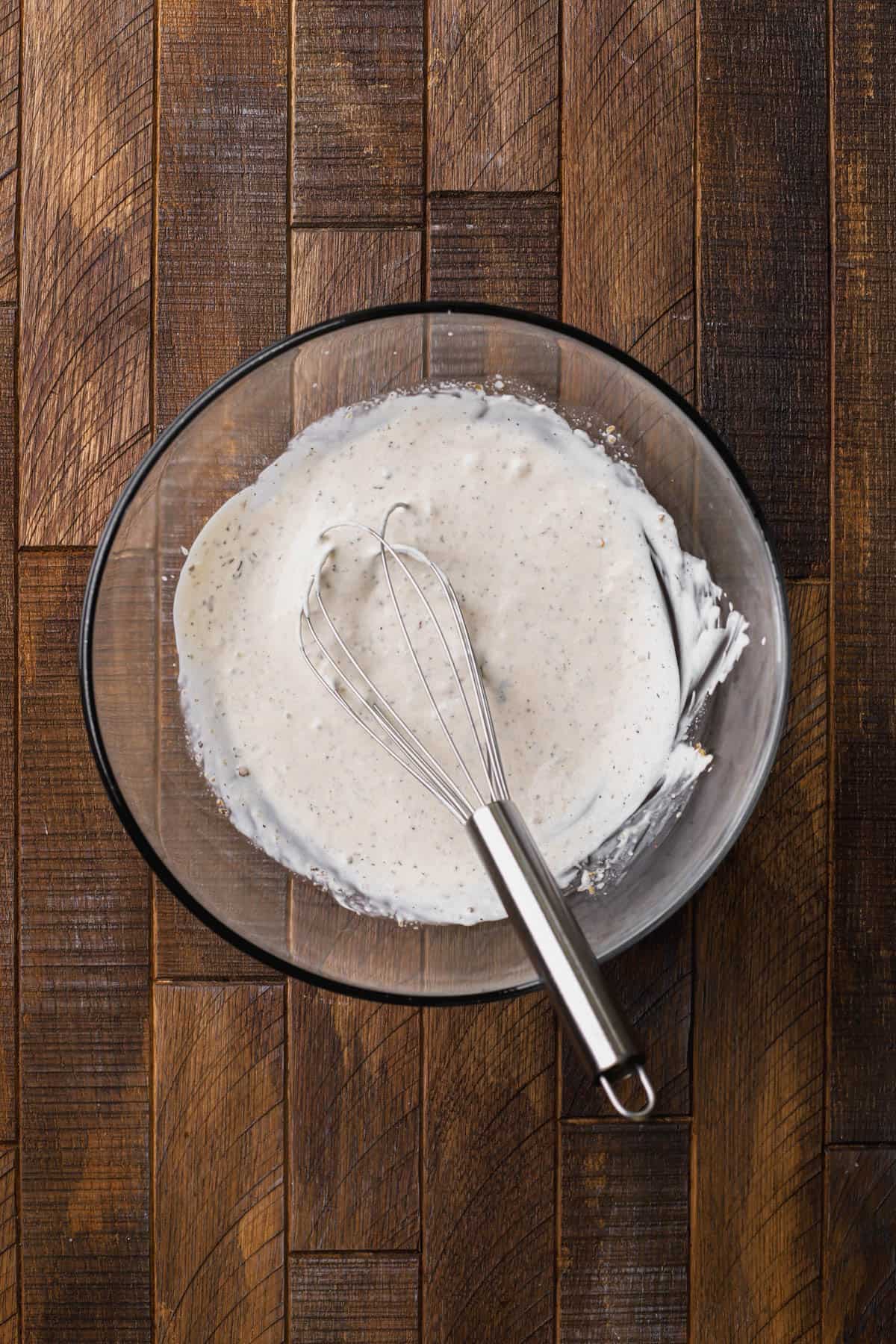 Creamy Italian dressing.