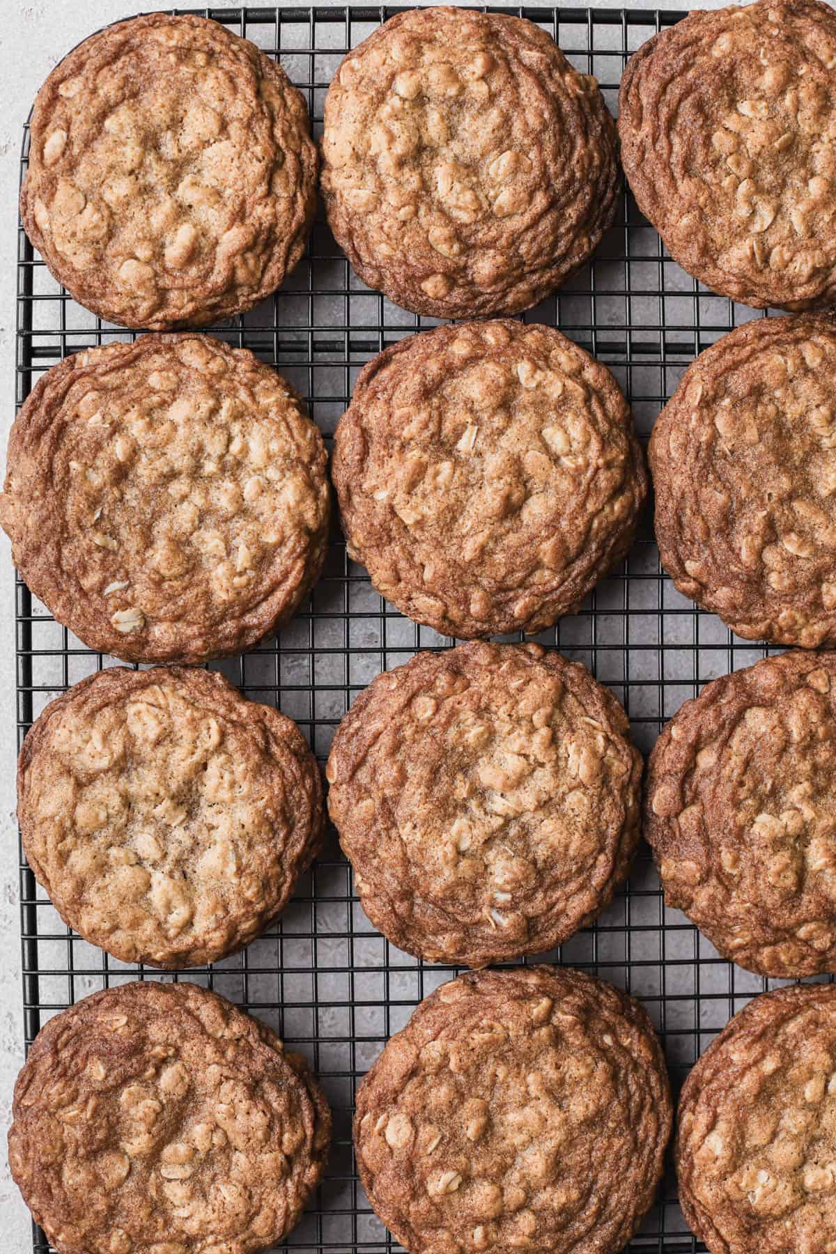 Browned butter oatmeal cookies with sea salt. 