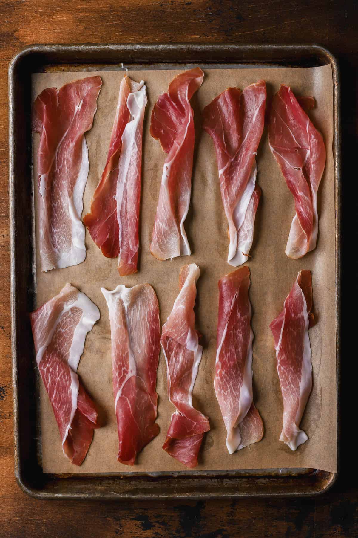 Sliced prosciutto 