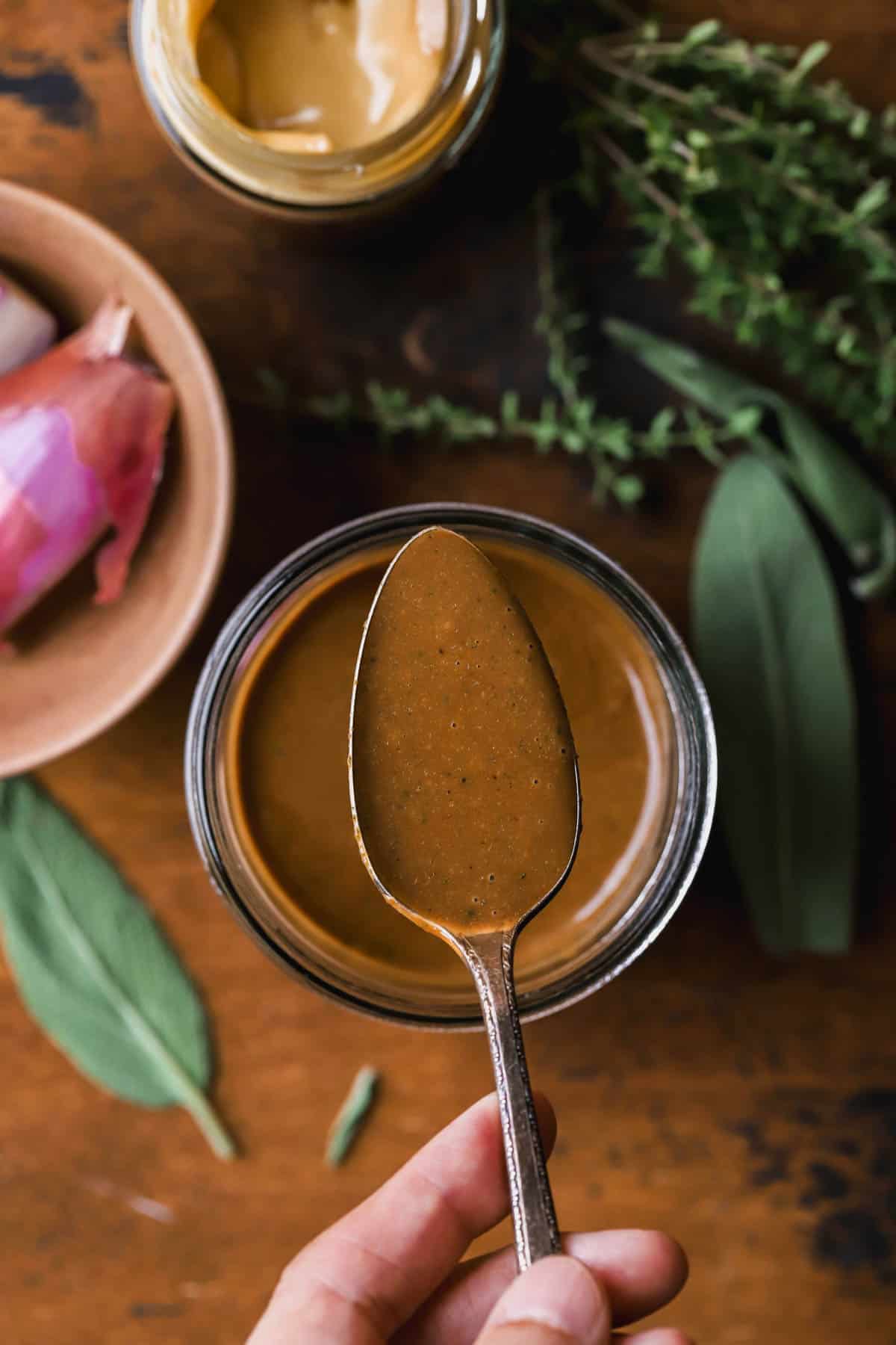 Maple balsamic dressing. 