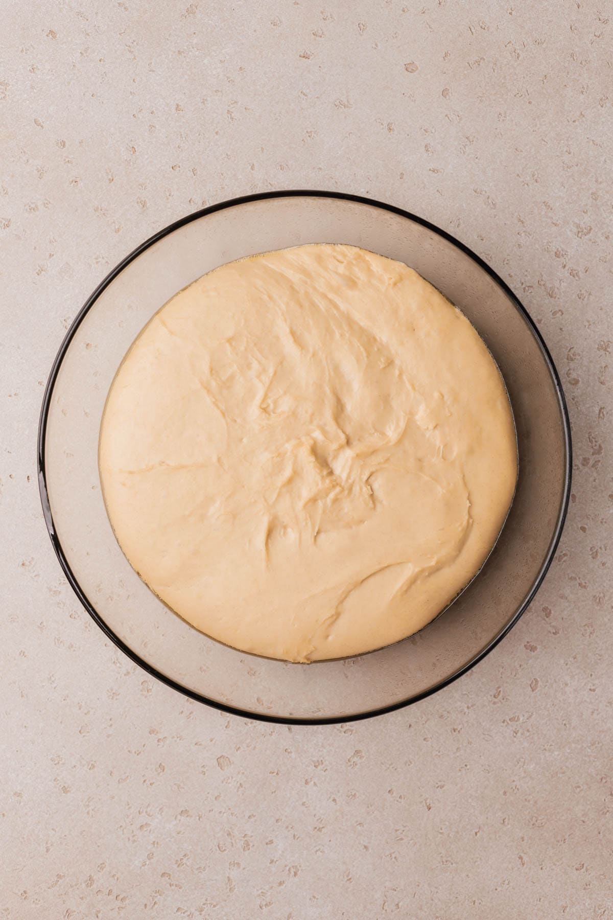 Risen dinner roll dough. 