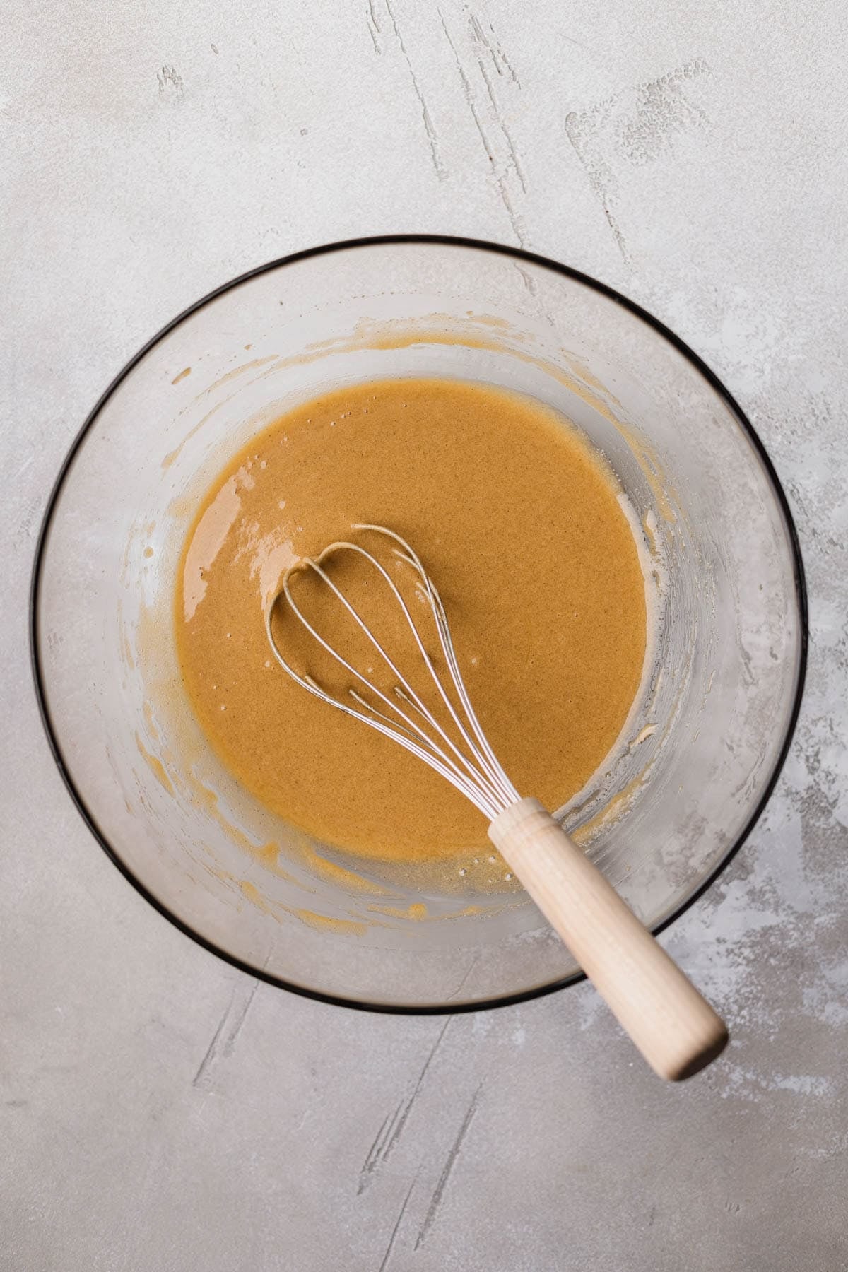 Melted butter, brown sugar, eggs, vanilla bean paste, white granulated sugar. 