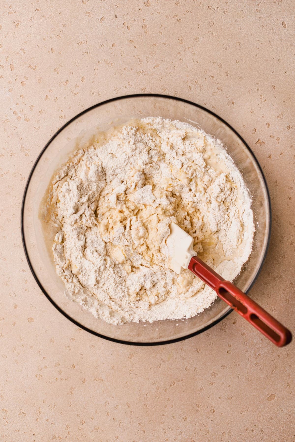 Yeast mixture with flour and sea salt.