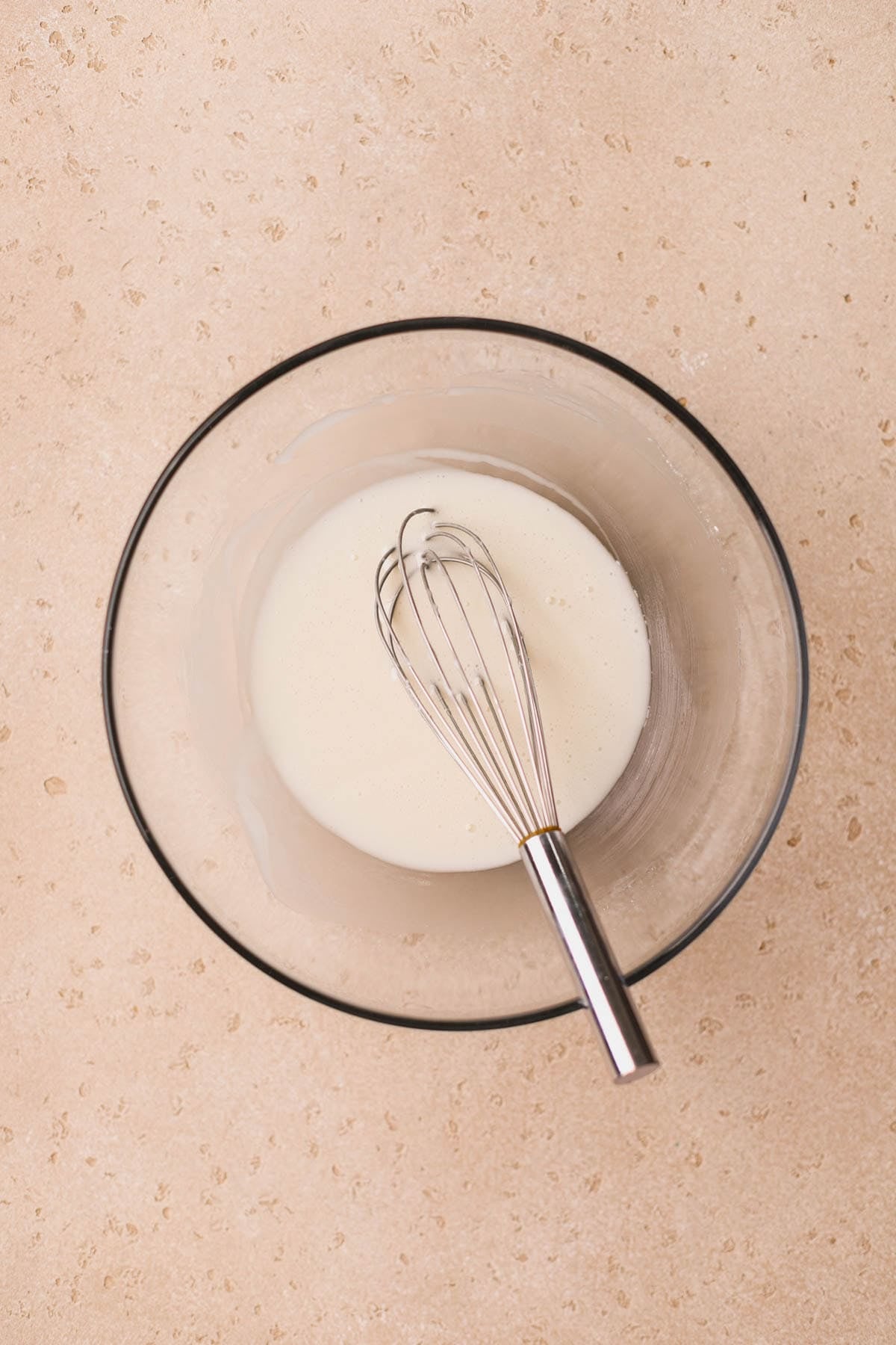 Powdered sugar, vanilla and milk.