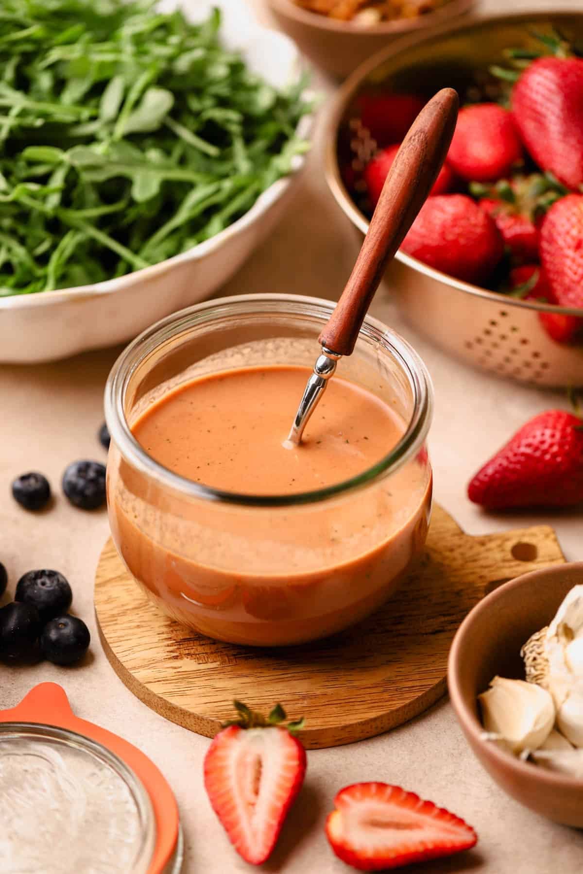 Strawberry basil balsamic dressing.