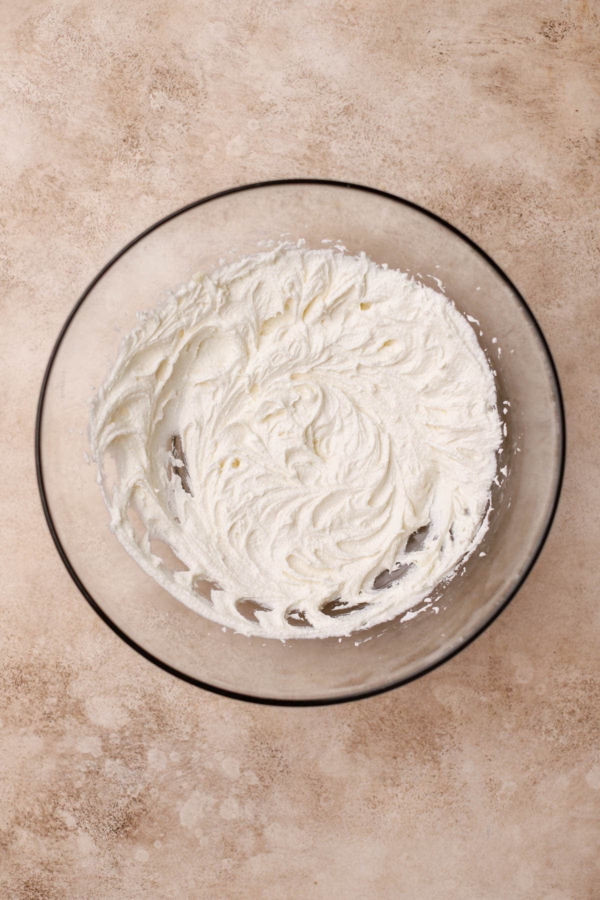 Whipped butter, sugar, and oil. 