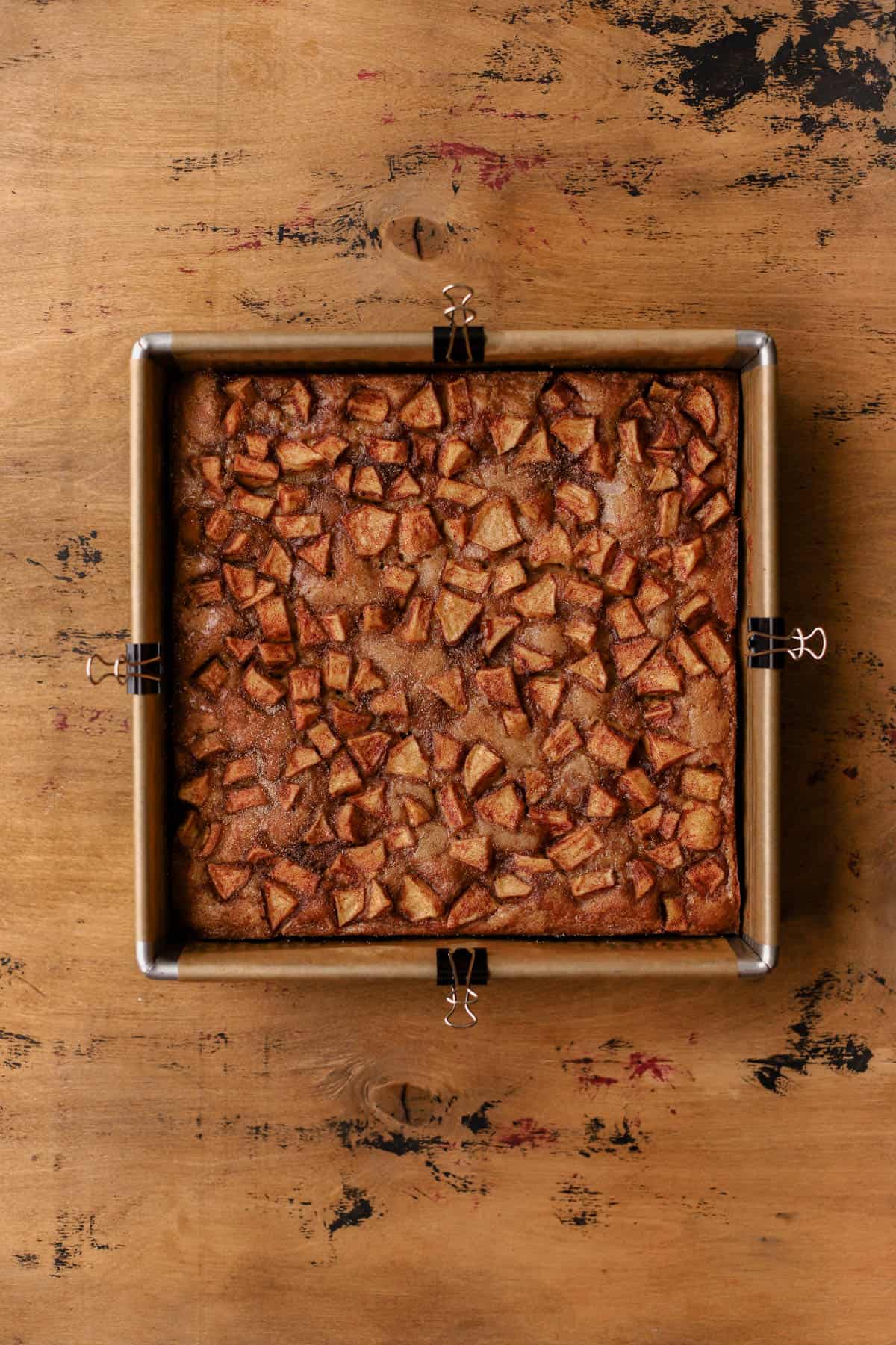 Baked apple blondies. 