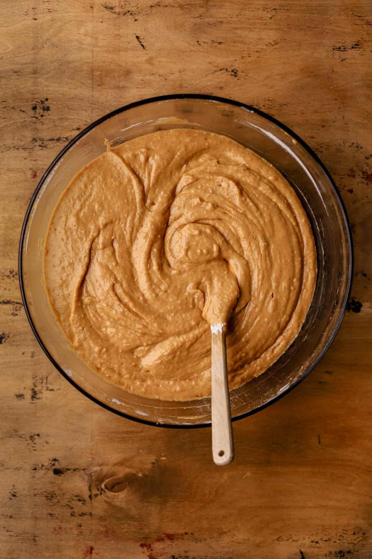Pumpkin bread batter.