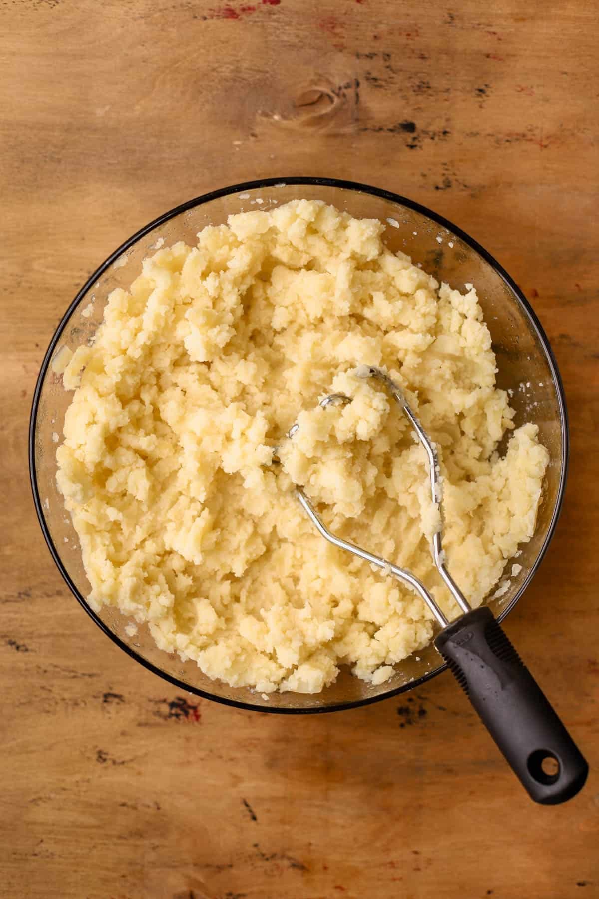 Mashed Yukon gold potatoes. 