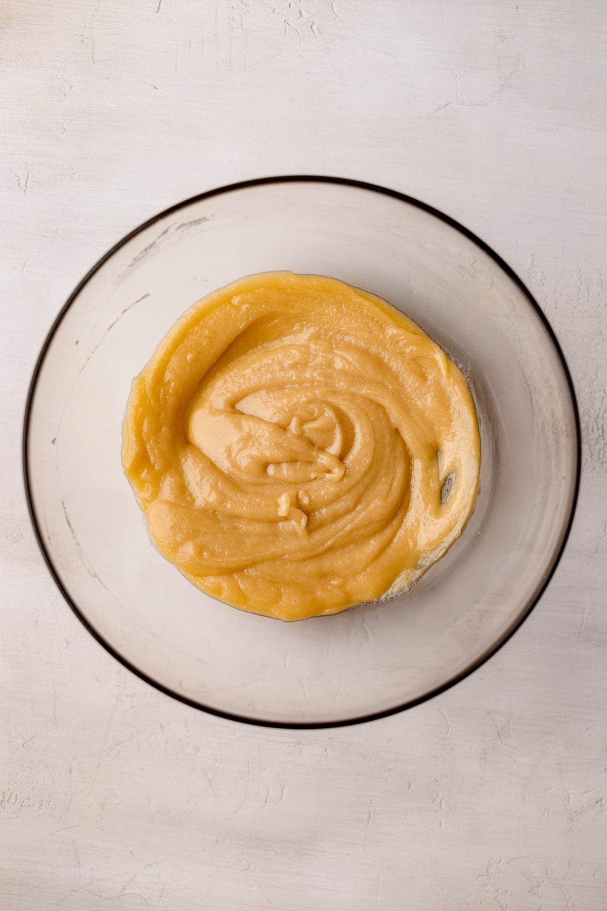 Melted butter, sugar, and brown sugar. 