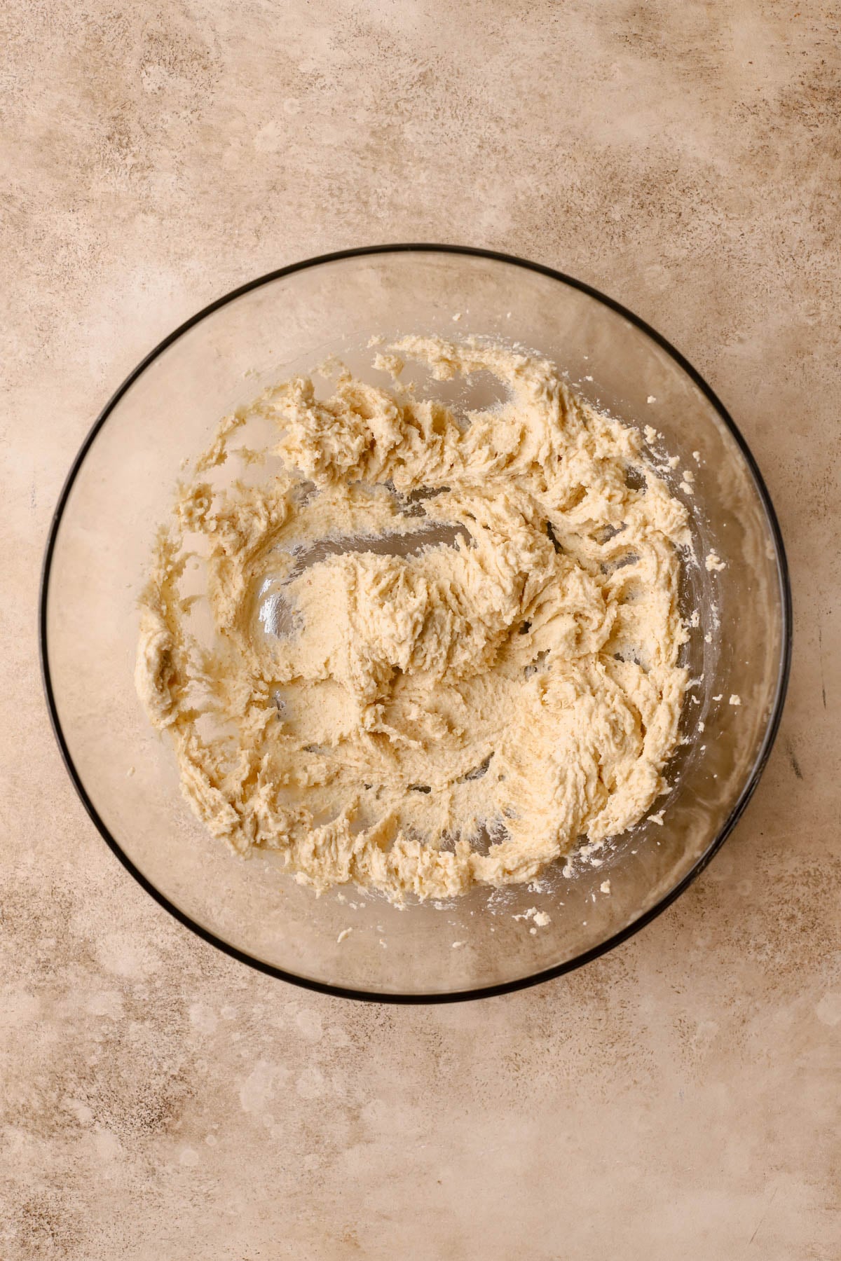 Whipped brown butter, sugar, and brown sugar. 