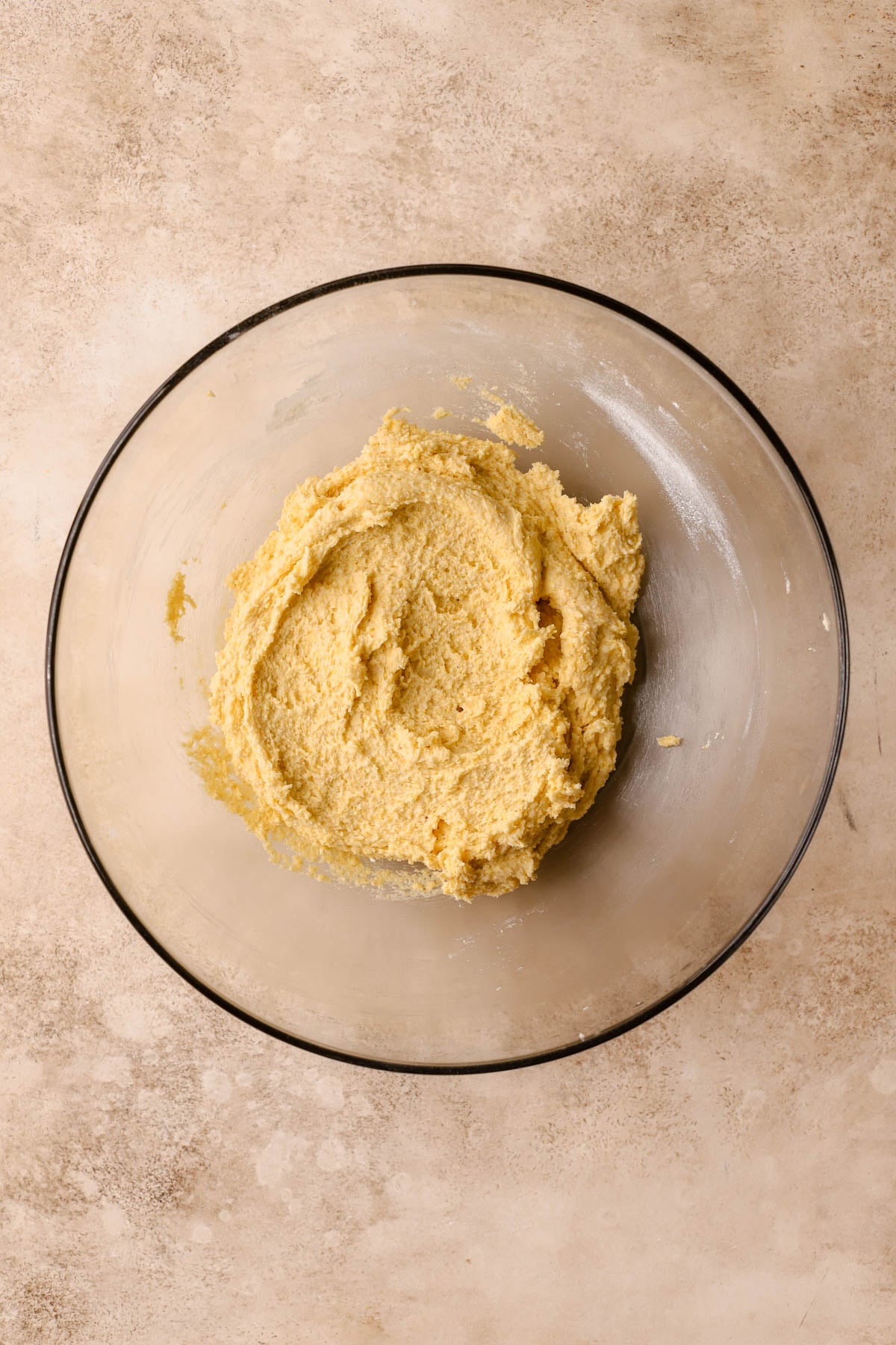 Cornmeal cookie dough. 