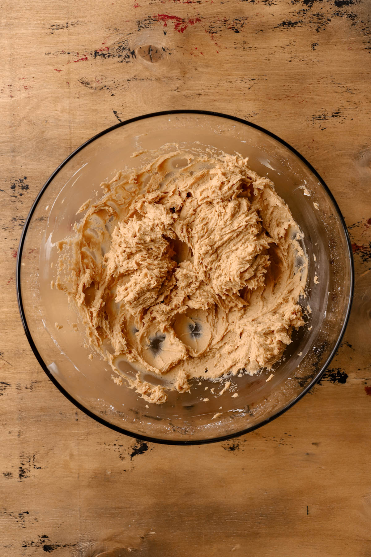 Cream cheese combined with peanut butter. 